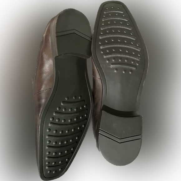 Dunross & Sons Finley Men's Dress Shoe Leather Loafer Slip-On Espresso brown NEW - Picture 6 of 6